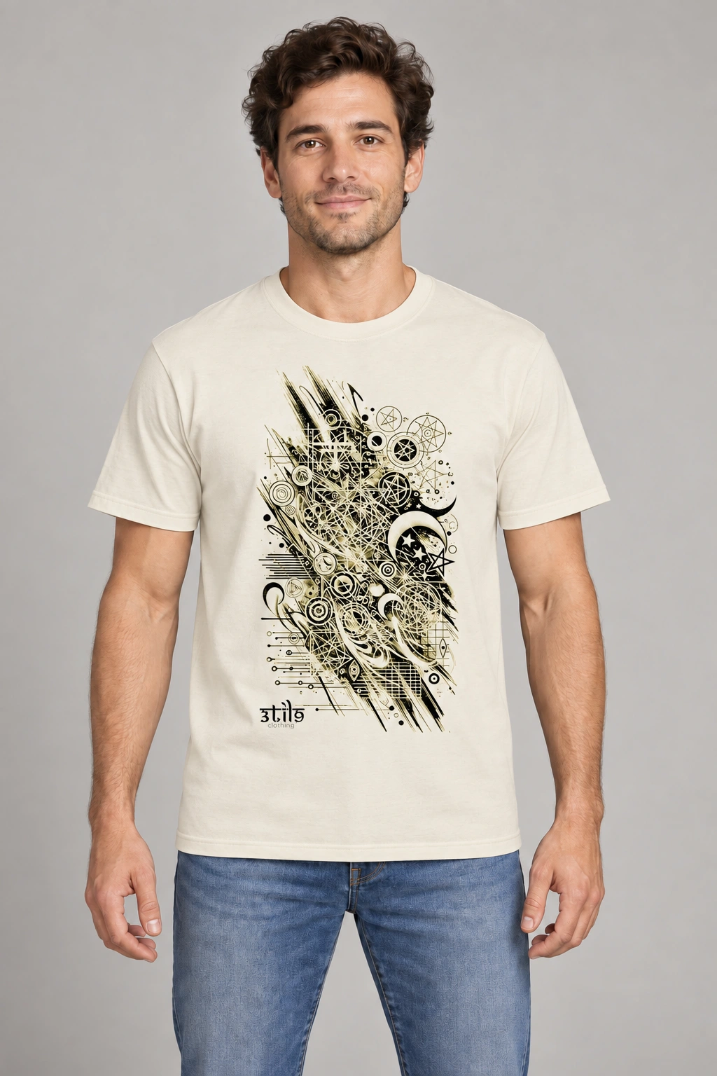 Afterimage 2023 Tee - Натуральный, на модели